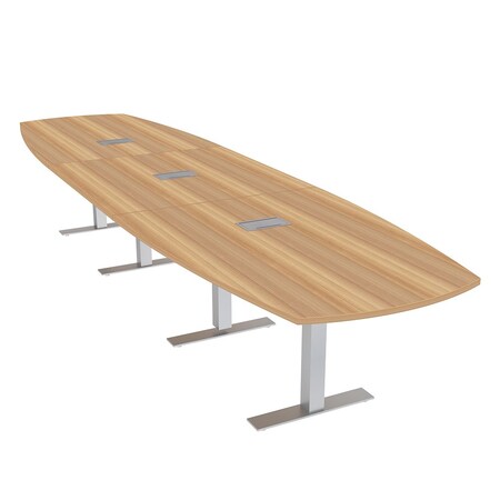 Skutchi Designs 45 in W, 166 in L, 29 in H, Engineered Wood Top, Brown HAR-ABOT-46X168-T-ELEC-XD21
